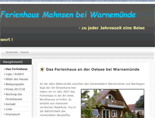 Tablet Screenshot of ferienhaus-mahnsen.de